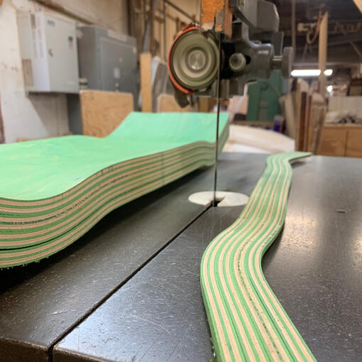 Rust Belt Skateboards Green Veneer